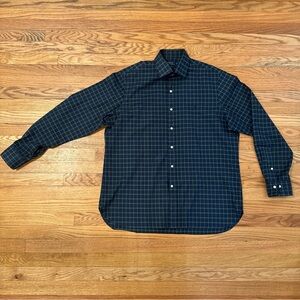Ralph Lauren Shirt Mens Plaid Classic Fit Long Sleeve Button Down Sz 36-37